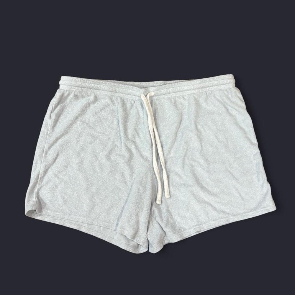 Lucky Brand Terrycloth Lounge Shorts in Powder Blue
